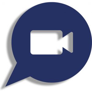 Video call icon, online chat